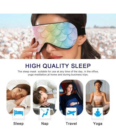 Adjustable Light Blocking Eye Mask for Deep Sleep - Ideal for Travel, Yoga, and Meditation - Buy Online on GoSupps.com