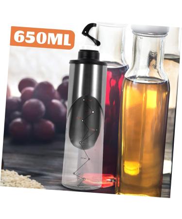 Zerodeko Olive Oil Bottle Dispenser Glass Oil Bottle 4pcs Condiment Bottles Glass Seal Vinegar Condiment Dispenser Oil Dispenser Bottle 27.5X7CMx4pcs Silverx4pcs - Buy Online on GoSupps.com