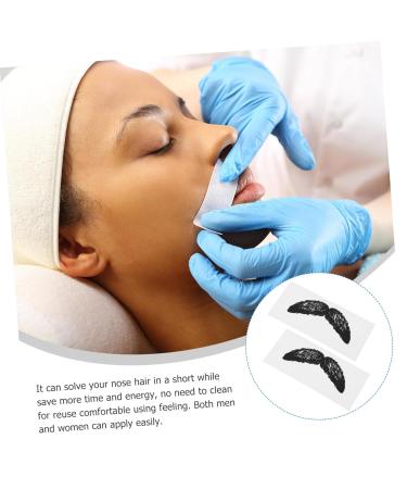 FOMIYES 60 STK Mustache & Nose Wax Strips - Hair Removal Kit with Applicator - Black Waxing Bears for Men - Buy Online on GoSupps.com