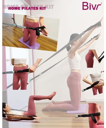 BIVR Portable Pilates Home Kit with Loop Straps & Resistance Bands - Home Workout Equipment for Pilates Reformer Style Exercises - Buy Online on GoSupps.com