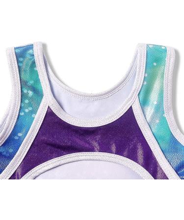 EQSJIU Girls Gymnastics Leotard 3-4T Sparkly Rainbow Galaxy Aurora Butterfly Flower Dancewear - Buy Online on GoSupps.com