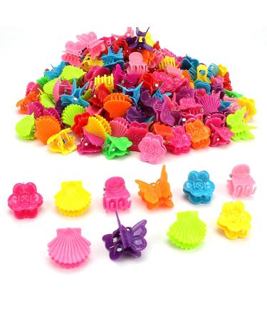YISSION 200 PCS Small Hair Clips for Girls - Vintage Fashion Hair Accessories for Women & Girls - Assorted Butterfly, Shell, Flower Claw Clips - Buy Online on GoSupps.com