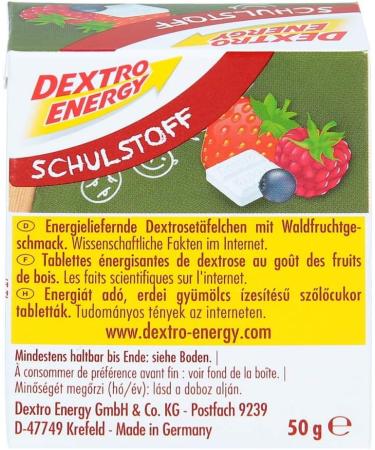 DEXTRO ENERGY Schulstoff T felchen mit Waldfruchtgeschmack 50 g Tablets - Buy Online on GoSupps.com