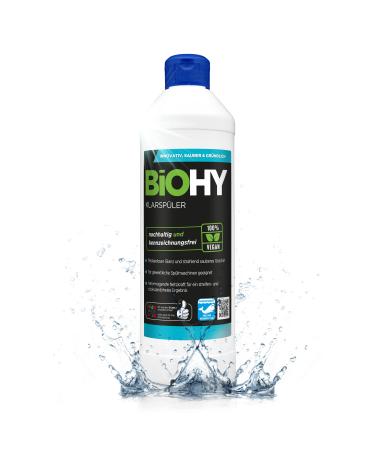 BIOHY Rinse Aid (500 ml bottle) | Ecological high concentrate | Suitable for all (commercial) dishwashers for unbeatable shine on glasses | BIO-logically degradable (Klarsp ler)