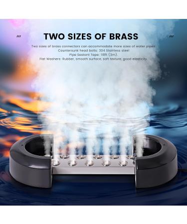 Buy Mogoulua 12 Head Ultrasound Fog Maker - 400W Waterproof Humidifier for Horticulture & Landscape - 8.5L/H Fog Output - Buy Online on GoSupps.com