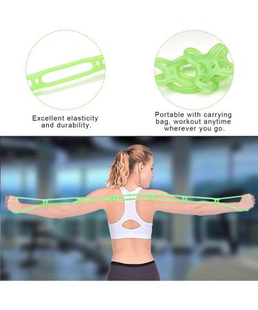 TPR Multi Ring Resistance Bands for Yoga & Pilates - Strength Training & Stretching with Carry Bag - International Shipping Available - Buy Online on GoSupps.com