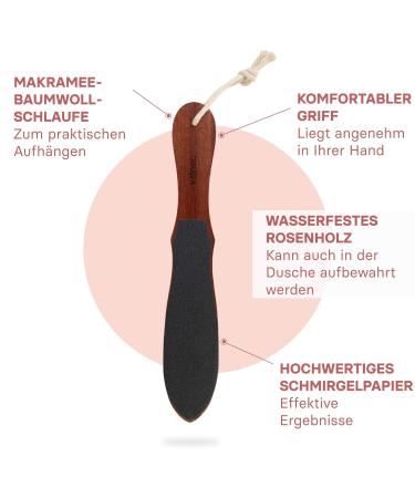 Valneo Footfish: Wooden Coarse & Fine Cornel Files for Dry Skin - Effective Hand & Foot Care Tool - Buy Online on GoSupps.com
