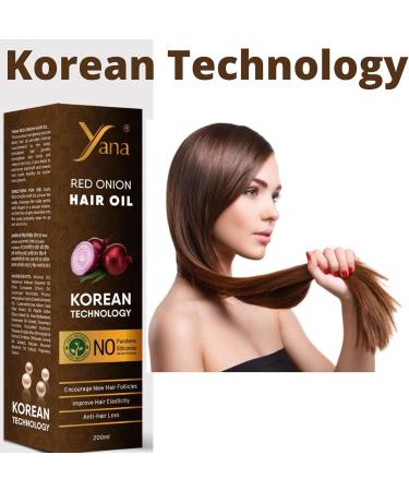 Yana Cosmetics Pvt ltd Yana Red Onion Hair Oil for Hair Growth with Bhringraj Brahmi & Sesame Oil Pure & Natural Hair Fall Control For Black Hair women - Buy Online on GoSupps.com