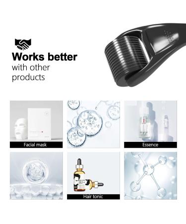 Derma Beard Roller - 540 Titanium Microneedles for Face & Body Microneedling | Home Use #0.25 - Buy Online on GoSupps.com