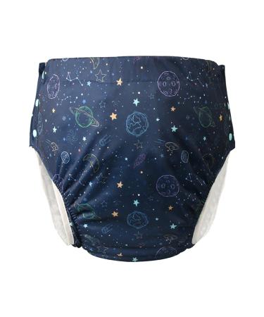 Amagogo fabric diaper for adults washable diaper coating adjustable buckle laterally reusable soft material fast drying space traveler XXL