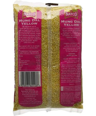 Natco Mung Dal Yellow Beans for Soups Stews Casseroles and Vegetable Dishes - 2kg Bag - Buy Online on GoSupps.com
