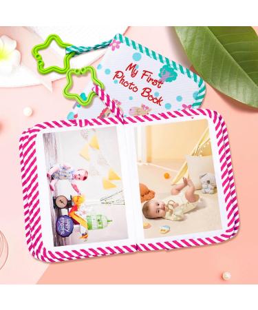 Soft Cloth Baby Photo Album - Personalized Newborn Memory Book | Green Baby Shower Gift - Buy Online on GoSupps.com