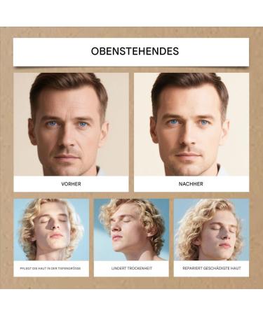 Mens face cream and moisturizers natural intensive hydration lotion revitalizing care for irritated skin and dryness - Buy Online on GoSupps.com