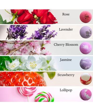 Romantic Luxury Lavish Bath Bomb Gift Set - 12 Handmade 120g Bath Bombs with Essential Oils & Natural Shea Butter Vegan Non-GMO Cruelty Free Aromatherapy with Mixed Colours - Buy Online on GoSupps.com