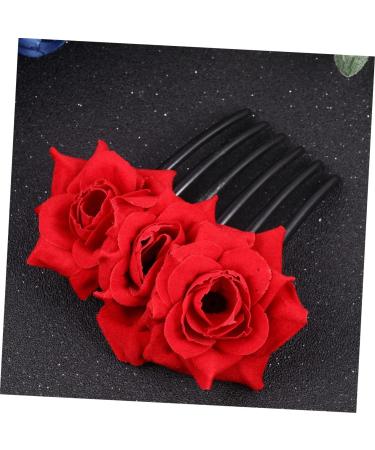 Angoily 1pc Womens Hair Accessories Black Hair Clips Pearl Hair Barrettes Wedding Headpiece for Bride Barrettes for Women Flower Hair Accessories Hairbrush for Women Hair up - Buy Online on GoSupps.com