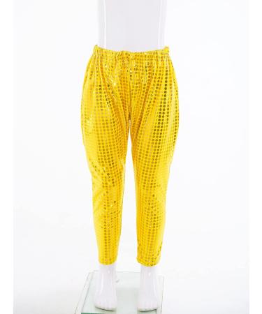Aislor Glitter Sequins Jazz Dance Harem Pants - Gold, 13-14 Years - Buy Online on GoSupps.com