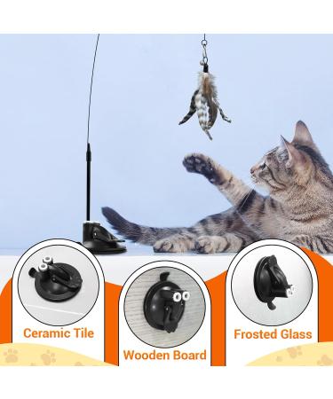 Rosaui Interactive Cat Toys - Dual-Head Sucking Kitten Accessories for Indoor Play | International Shipping Available - Buy Online on GoSupps.com