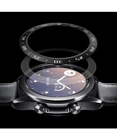 Abanen Watch Bezel for Samsung Galaxy Watch 3 45mm  Aluminum Adhesive Lightweight Watch Bezel Cover Anti-Scratch Protection Sticker Ring for Galaxy Watch3 45mm (Black) - Buy Online on GoSupps.com