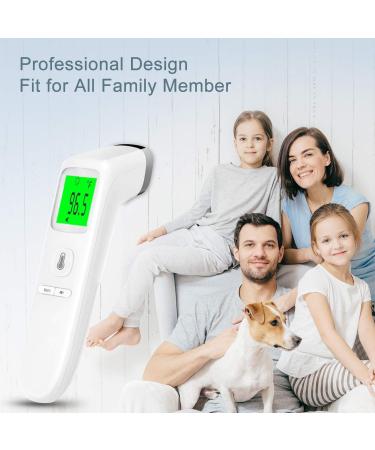 Digital No-Touch Forehead Thermometer with Fever Alarm and Memory Function - Accurate Thermometer for Adults, Kids, and Babies - Buy Online on GoSupps.com