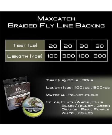 Maxcatch Braided Fly Line Backing 20/30lb - Black 20lb 100yards - Buy Online on GoSupps.com
