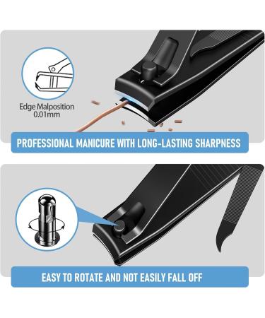 Premium Stainless Steel Nail Clipper Set - Effortless Fingernail & Toenail Cutter with File - Sharp & Durable - International Shipping Available - Buy Online on GoSupps.com