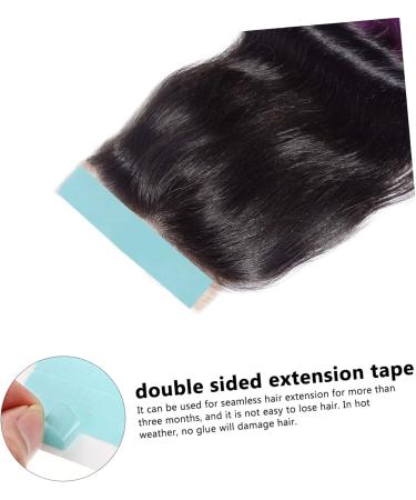 Angoily 10 Sheets Seamless Hair Extension Film Hair Scrunchie Chiffon Double Side Tape Hair Chopsticks for Women Wig Replacement Tape for Hair Glue Double Sided Headband - Buy Online on GoSupps.com