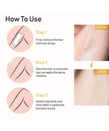 Hair Inhibitor Spray | Painless Regrowth Treatment | Non-Irritating Formula | For Face, Arms, Legs, Armpits | Smooth Skin Results - Buy Online on GoSupps.com