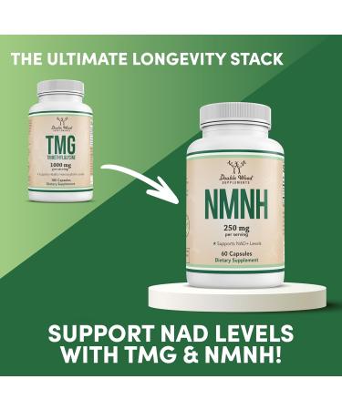 Double Wood Supplements TMG Trimethylglycine Supplement 1,000mg Per Serving 180 Capsules (TMG Supplements for Homocysteine Control) Genuine TMG with Fishy Smell Gluten Free Non-GMO - Buy Online on GoSupps.com