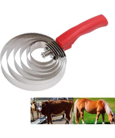 Horse Curry comb Stainless Steel Livestock Itching Brush Horse Shedding Comb Horse Grooming Brushes for Sheep Horses Cows 6 Rings Curry Combs - Buy Online on GoSupps.com