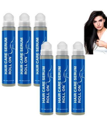 homomdy Rosemary Hair Growth Roll-On Serum Roll-On Hair Care Serum to Prevent Loss Strengthen and Promote Thicker Hair Improve Shine (6psc)