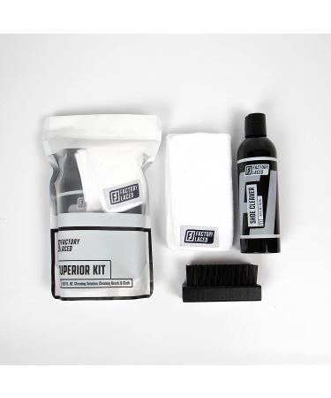Factory Laced Shoe Cleaner Kit | All-Natural 8 Oz. Shoe Cleaner with Brush & Microfiber Towel - Perfect for Canvas, Mesh, Suede, Leather & More! - Buy Online on GoSupps.com