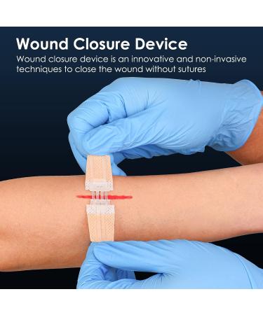 Wound Closure Strip 6 pcs - Sterile First Aid Kit Zip & Stitch Suture-Free Flexible Fabric Bandages for Skin Injury - Buy Online on GoSupps.com
