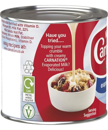 Evaporated Milk Bundle which Contains Carnation Evaporated Milk 170g - Pack of 2 with Grocery List Card - Buy Online on GoSupps.com