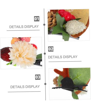 FRCOLOR 2 Pairs Christmas Hair Clips Seasonal Hair Clips Xmas Kids Hair Accessories Deer Hair Barrettes Christmas Reindeer Headband Reindeer Ears Headband Abs Christmas Deer Child Winter - Buy Online on GoSupps.com