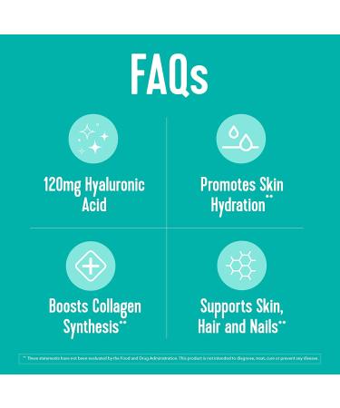 Vital Proteins Hyaluronic Acid Supplement with Biotin, Vitamin C - 60 Capsules - Buy Online on GoSupps.com