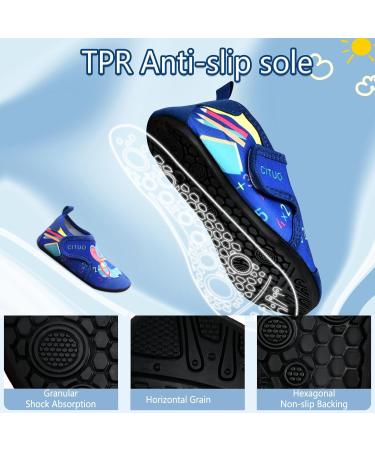 IEEILULU Blue Elephant Bathing Shoes for Kids - Velcro Fastening Water Shoes for Beach & Pool (Size 29 EU) - Buy Online on GoSupps.com