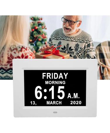 2023 7-Inch Digital Calendar Day Clock for Seniors | Extra Large Screen Automatic Electronic Day Watch (EU Plug) - Buy Online on GoSupps.com
