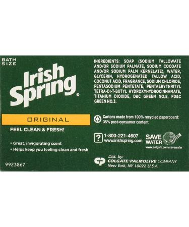 Irish Spring Deodorant Soap Original - 8 Count | Long-lasting Freshness - Buy Online on GoSupps.com