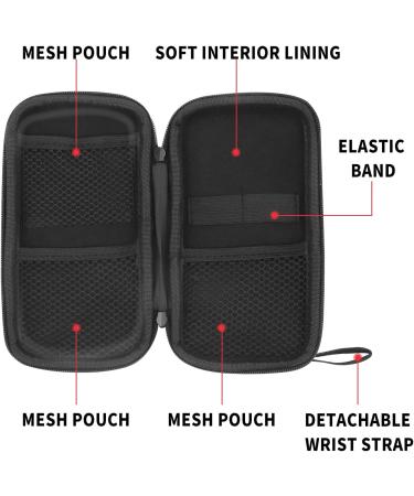 Hojaster Diabetic Supplies Travel Case - Glucose Meter Storage Bag Organizer for Diabetes Testing Accessories - Black - Buy Online on GoSupps.com