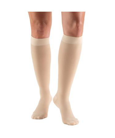 Truform Sheer Compression Stockings 20-30 mmHg Women's Knee High Length 30 Denier Black Small Small (1 Pair) Black