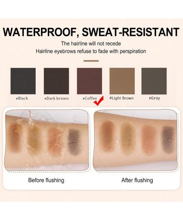 Instantly Hairline Shadow Quick Hairline Cover Powder Hair Root Touch Up For Thinning Grey Hairline Windproof&Sweatproof Quick Cover Grey Hair Root Concealer Beard Line (Coffee) - Buy Online on GoSupps.com