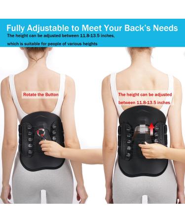 HKJD LSO Lumbar Brace - Adjustable Back Support Belt for Lower Back Pain Relief | Sciatica Scoliosis & Bulging Disc Solution for Men & Women - Buy Online on GoSupps.com