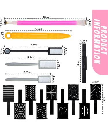 15pcs RoseFlower Nail Magnet Tool Set for 3D Cat Eye Gel Polish Nail Art - Salon Quality Magnetic Stick Pen for Women Nails - DIY Cat Eye Magnetic Wand Kit - Buy Online on GoSupps.com