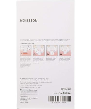 McKesson Island Dressing 4x6 Sterile Polypropylene/Rayon - 25 Count Pack - Buy Online on GoSupps.com