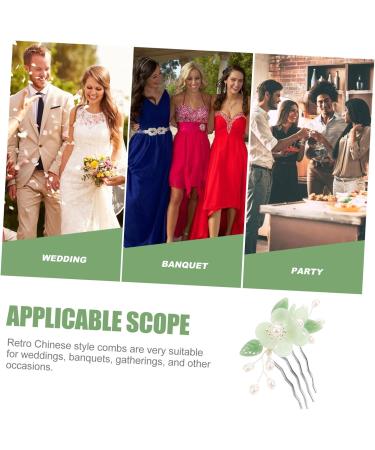 Beavorty Antique Hair Clasp Tiara Girls Combs Girl Tooth Comb Vintage Hair Clips Hanfu Hair Side Combs Decorative Hair Side Comb Flower Hair Combs for Women Small and Fresh Hair up Alloy - Buy Online on GoSupps.com