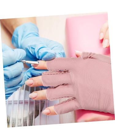 PAMINGONO 2 Pairs UV Gloves Manicure Gloves Nail Gloves Nail Art Accessory UV Rays Gloves Gel Nail Gloves UV Nail Gloves Fingerless Gloves Nail Art Supplies Nail - Buy Online on GoSupps.com