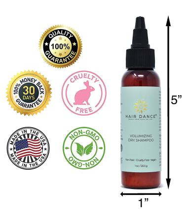 Organic Dry Shampoo Volume Powder for Blonde and Dark Hair - Lavender Oil Scented, 1 Ounce - Buy Online on GoSupps.com