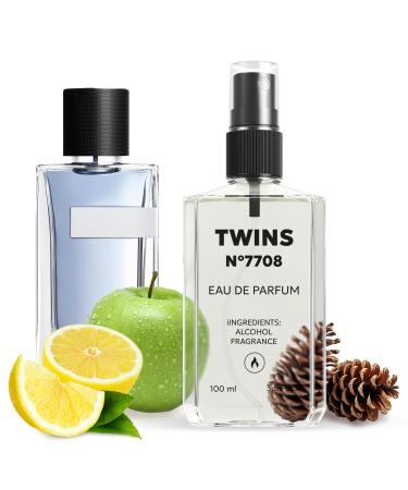 TWINS Impression of Y Pour Homme | Perfume for Men Eau de Parfum | No.7708 | 3.4 Fl Oz / 100 ml Yves Saint Laurent Y Pour Homme Impression