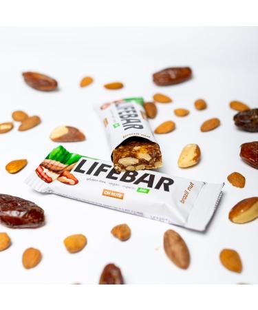 Shop Lifefood Lifebar Energy Seal - Vegan Sports Bar Gluten-Free Sugar-Free Bio Vegan - 15 Pack (Brazil Nut) - Buy Online on GoSupps.com