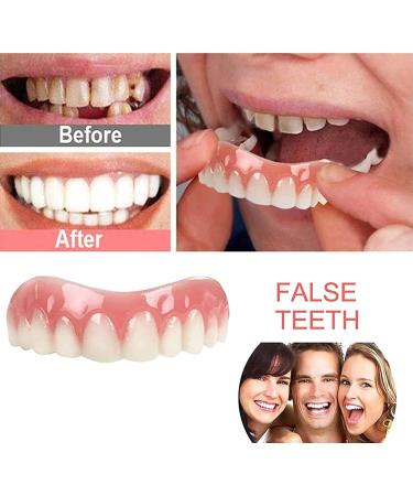 Comfort Fit Flex Dentures - Natural Look Upper Veneer Fake Teeth for a Confident Smile - Buy Online on GoSupps.com